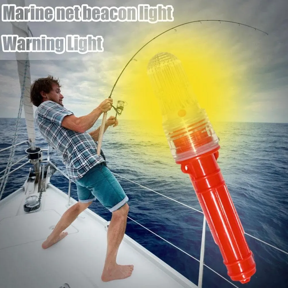3 PCS Boat Flares, 2025 New Electronic Boat Flare Coast Guard Approved, Waterproof Emergency Signals, Boat Safety Kit for Fishing Nets, Buoys & Boats