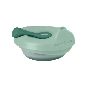 b.box Fill   Feed Silicone Feeding - Reusable & Mess-Free Baby Food Container  110ml  -  Sage Green