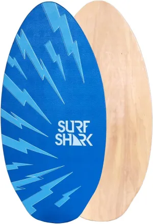BeachMall 35 to 41 inch Deluxe Wood SkimBoards w/EVA Traction Grip Pad for X-Grip | Wooden Skim Board for Kids Adults