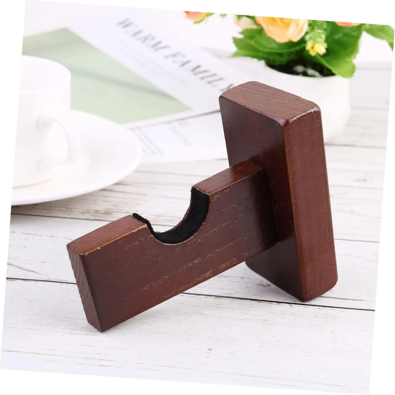 BESPORTBLE Hockey Stick Bat and Softball Baseball Bats Case Display Stand Bat Rack Mount Baseball Bat Wooden Brown