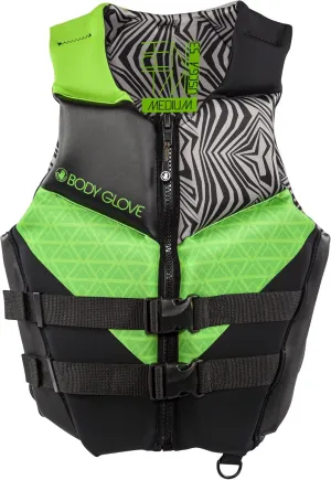 Body Glove Mens Phantom USCGA Life Jacket PFD-GRN/GRY-2XL