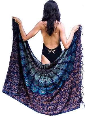 Boho Chic Pareo - Mandala Pareo - Bikini Swimsuit Cover Up - Beach Dress - Wrap