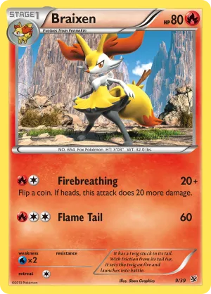 Braixen (9/39) [XY: Kalos Starter Set]