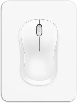 Dapesuom Small Mouse Pad, 6 x 8 Inch Thick Rubber Premium-Textured Non-Slip Portable & Washable Mini Mouse Mat for Women Men Wireless Laptops Keyboard Tray Gaming Work Computer Office Travel, White