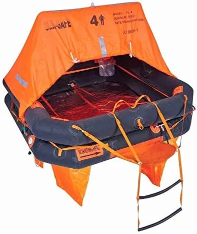 DUY4CCR 4 Person Liberty Recreational Offshore Raft with Liferaft in Container
