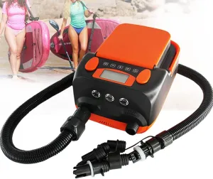 Electric Air Pump,Rechargeable Paddle Board,6000mAH Deflatable Inflatable Pump SUP DC12V 110W Electric Air Pump for Paddle Board Air Boat Kayak