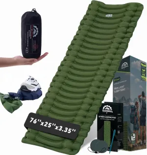GearDoctors Ether Ultralight Sleeping Pad 17.5oz  Compact Camping Air Mattress  Inflatable Sleeping Mat for Backpacking, Hiking, Tent, Outdoor Travel