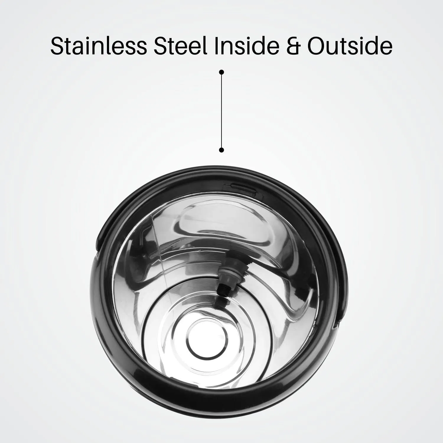 Kitchen Clue Stainless Steel Thermally Insulated Tea/Water Jug with Handle I 5 Liter I Airtight & Spill-Proof Lid I HOT & Cold Water Dispenser with Leak-Proof Tap I Highly Durable & Sturdy