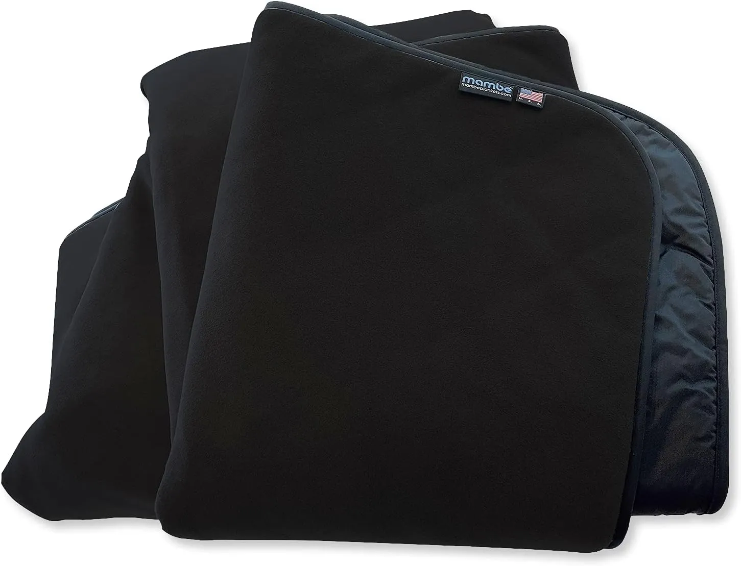 Mambe Super Extreme Weather Outdoor Blanket - Black - 100% Waterproof & Windproof - Insulated Polarfleece Blanket for Activities Like Cold Weather Camping & Winter Sports, Machine Washable