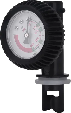 Nylon Inflatable Boat Air Pressure Gauge Barometer Black for Kayak Raft