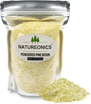 Powdered Pine Gum Rosin 1 Lbs, Pine Rosin, Pine Resin for Beeswax Wraps, Pine Sap, Crush to Powder, Rosin for Beeswax Wraps, Rock Rosin, Rosin for Dancers, Base Ball, Gym, Rodeo and DIY Projects.