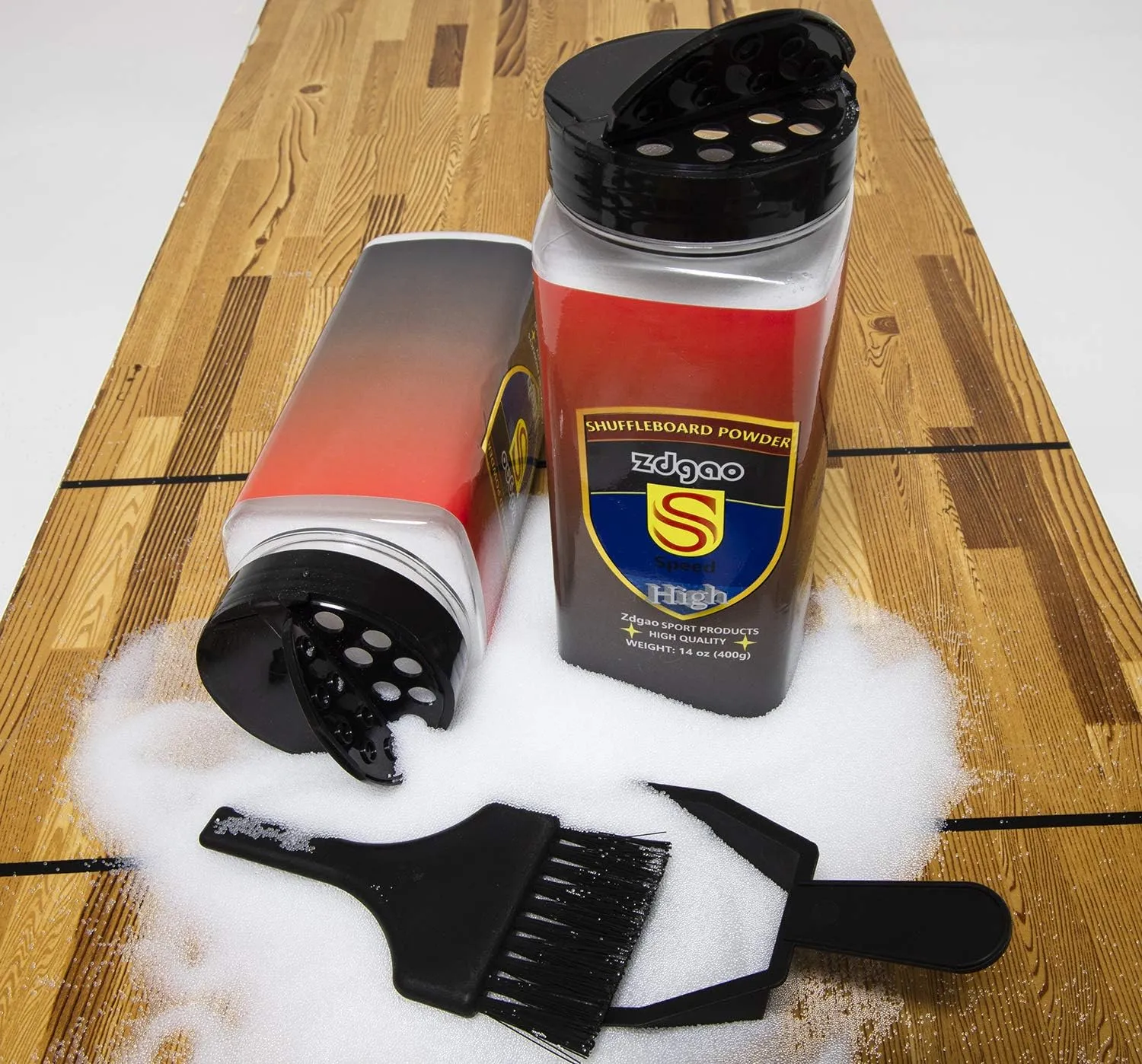 Shuffleboard Sand - Shuffleboard Wax with Mini Dustpan and Mini Brush, 2 Cans(214 oz)