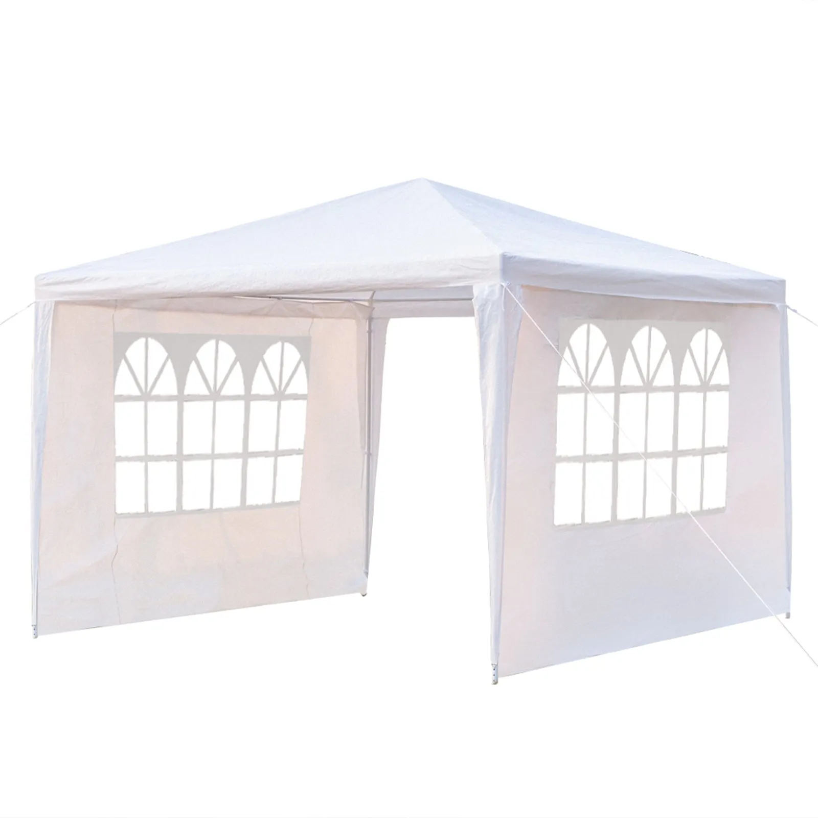 THBOXES 3-Sided Waterproof Assembled Tent Large Space with Spiral Tubes for Wedding Camping Parking